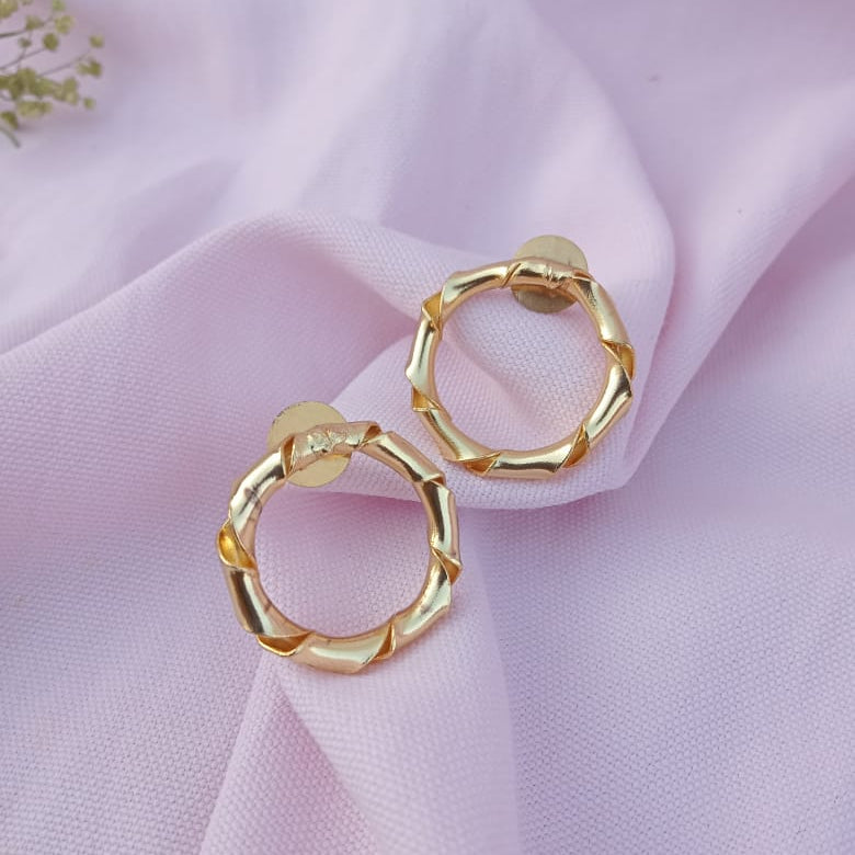 Bamboo Small Hoop Earring