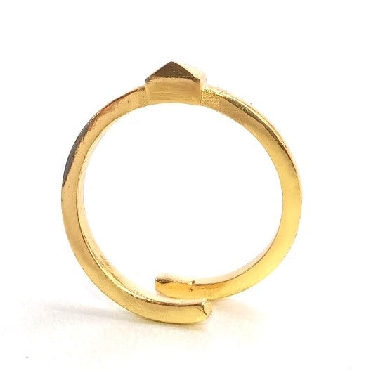 Minimalist Gold Plated Adjustable Ring