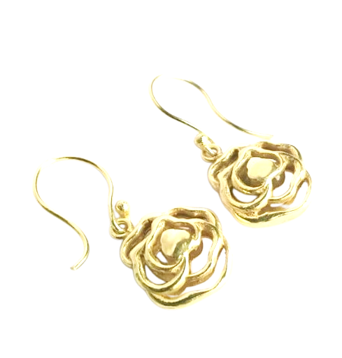 Golden Bloom Hook Earring