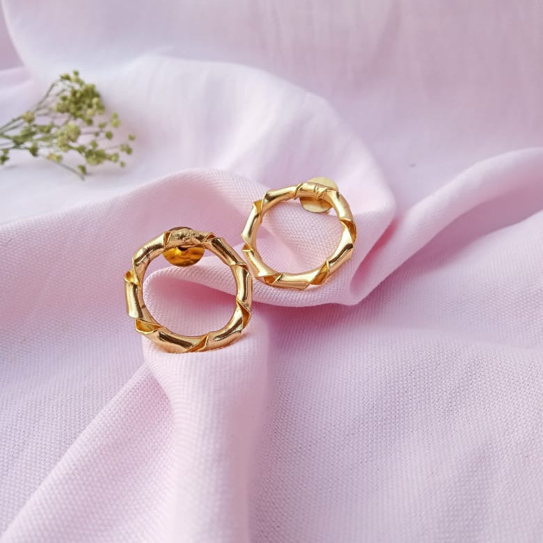 Bamboo Small Hoop Earring