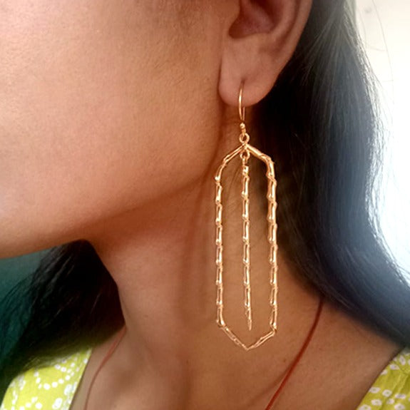 Geometric Dangler Earrings