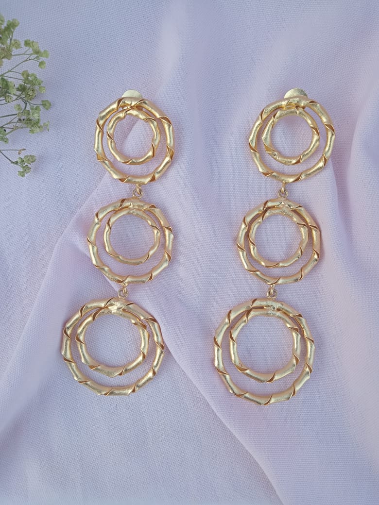 Multi-Circle Dangler Earrings