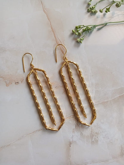 Geometric Dangler Earrings