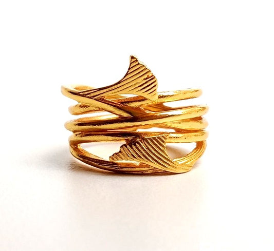 Multi-Layer Leaf Design Ring