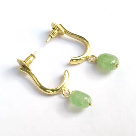 Minimalist Curved Stud Drops