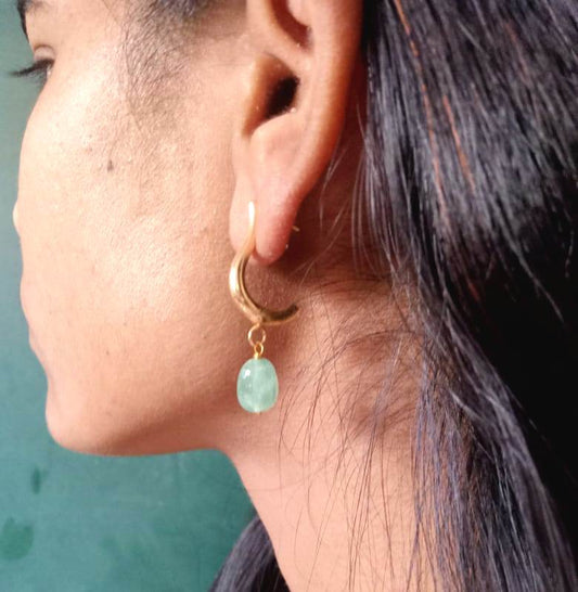 Minimalist Curved Stud Drops