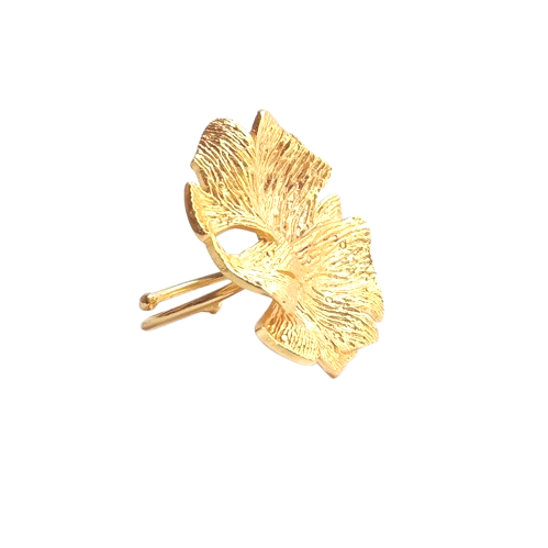 Ginkgo Flover Texture Ring