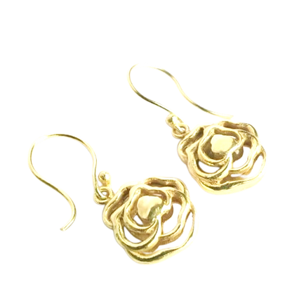 Golden Bloom Hook Earring